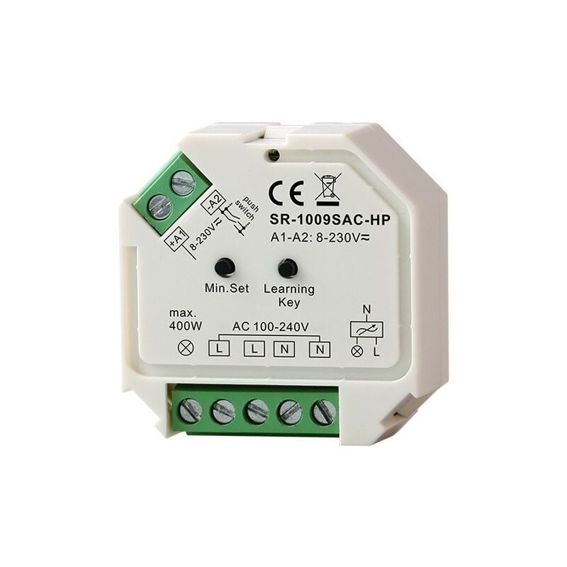 

Mini Regulador Monocolor Triac 200W 230V (1 canal)