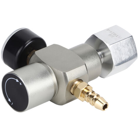 Mini régulateur CO2 2 en 1 pour soda avec manomètre et adaptateur 3/8" TR21.4