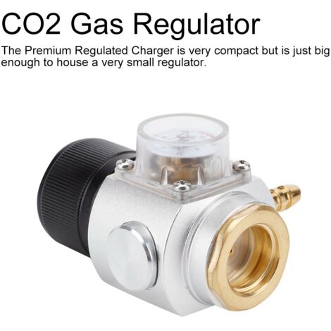 Mini régulateur CO2 T21  4 avec manomètre et câble de chargeur pour soda, 0-90 PSI (compatible Europe)