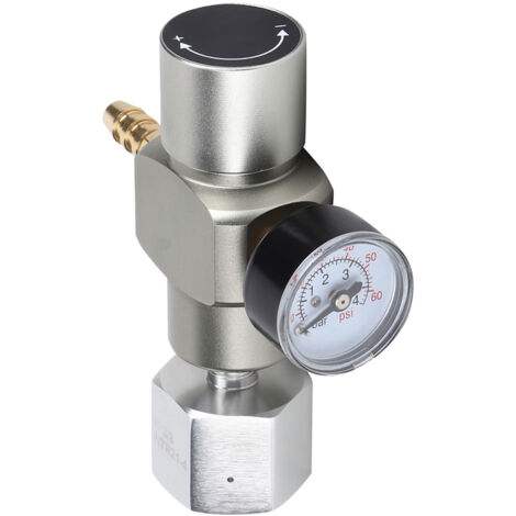 Mini-régulateur de CO₂ 2 en 1 avec manomètre pour boissons gazeuses et adaptateur 3/8 pouces vers TR21.4