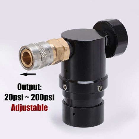 Mini régulateur de pression CO2, réglable de 20 à 200 PSI, entrée filetée G1/2-14, conception rapide et compacte pour applications diverses