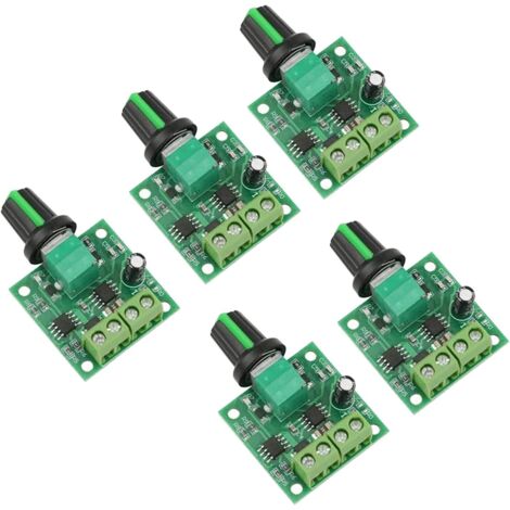 Mini régulateur de vitesse de moteur PWM DC 1.8V 3V 5V 6V 12V, interrupteur de contrôle de vitesse 2A, régulateur de tension, variateur (5 pièces)