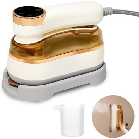 Mini-Reisebügeleisen, 1200-W-Dampfbügeleisen, tragbarer Dampfglätter, 180° drehbar, faltbar, schnelles Aufheizen in 20 Sekunden, ideal für Zuhause und unterwegs