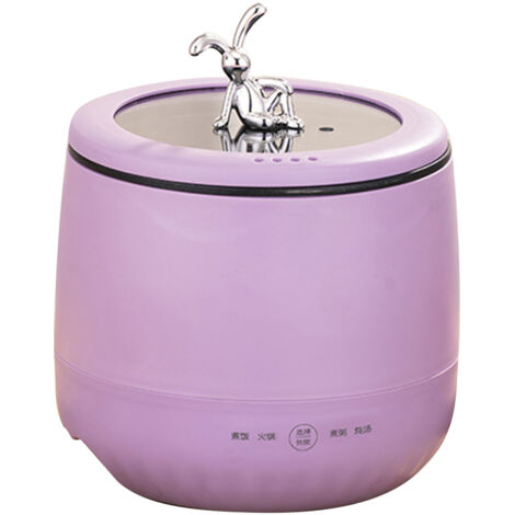 Mini-Reiskocher mit Antihaftbeschichtung, 1,8 l, für Getreide, Suppen und Brei, 220 V, Lila, EU