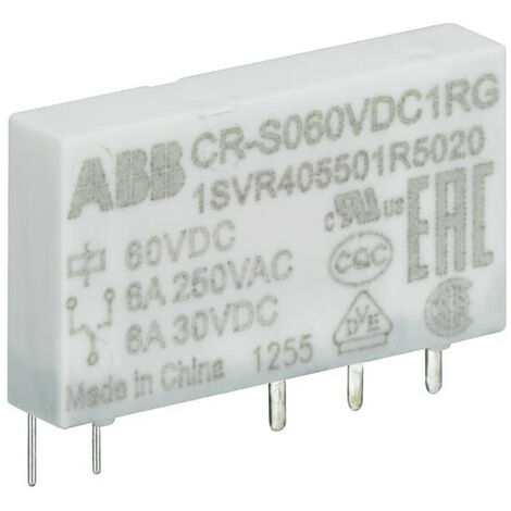 Mini Relais 60VDC 1rt 12V 250mA Contact OR 1SVR405501R5020 ABB S486500