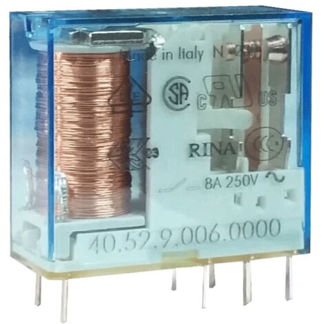 Mini-Relais Finder 2 Wechsler 8A Spule 6VDC kontinuierlich 405290060000