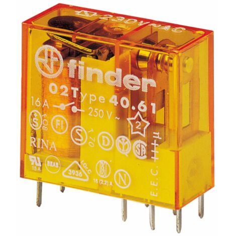 Mini Relè Finder 1 scambio 16A bobina 24VAC alternata 406180240000PAC