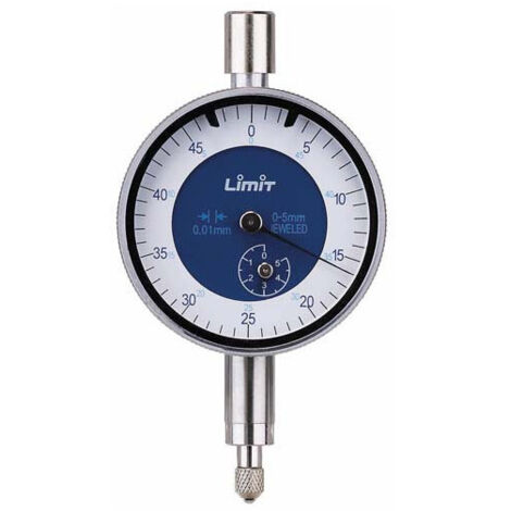 Mini reloj comparador Ø 40 mm. Escala de medición 5mm LIMIT