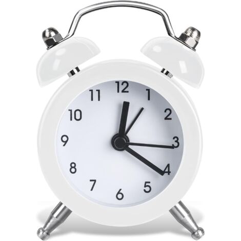 Mini reloj despertador analógico nostálgico con alarma potente, diseño retro, reloj despertador analógico, adecuado para niños, adolescentes y personas mayores.
