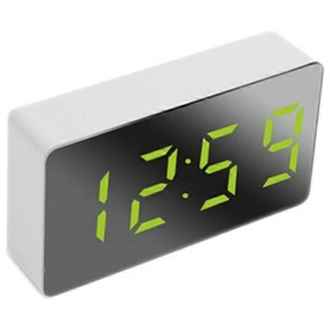 Mini réveil de bureau numérique, horloge de voyage pour la décoration intérieure, vert--
