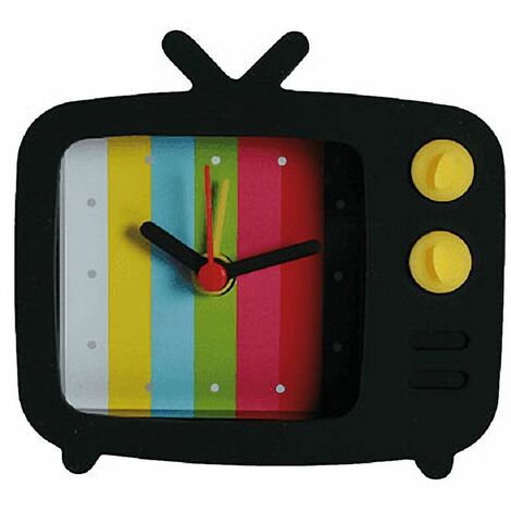 Mini Réveil Tv Noire
