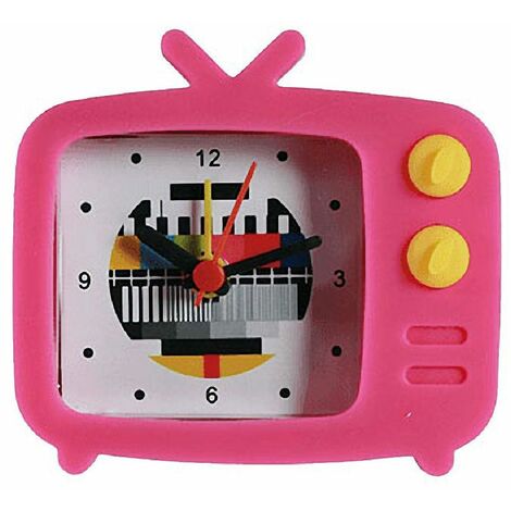 Mini Réveil Tv Rose