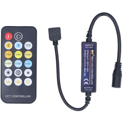 Mini RF Dimmer Controll LED Color Temperature Controller 17 Keys Strip Light Controller
