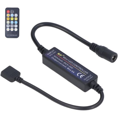 Mini-RF-Dimmer mit LED-Farbtemperaturregelung und 17 Tasten zur Lampenmodulation