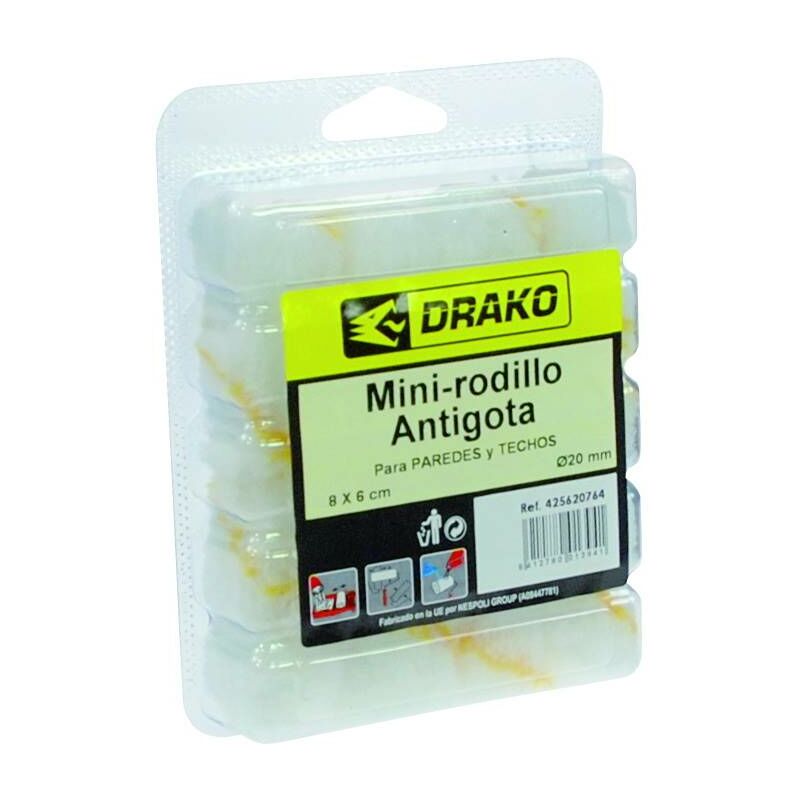 

Mini Rodillo Recambio Antigota 6 Cm (8und)