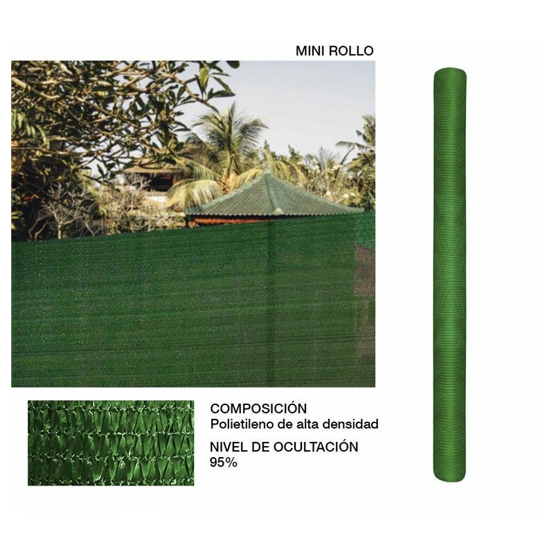 

Mini Rollo Malla 70% De Ocultacion Verde 4X4M