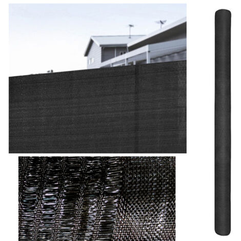Mini Rollo Malla Ocultación 1,5X5M 100% Poliamida Alta Densidad 80% Ocultación Malla Sombreo Negro