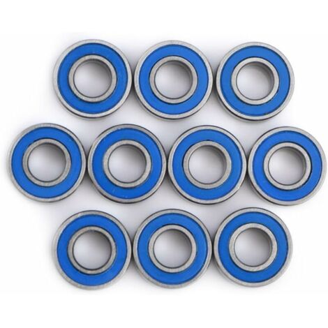 Mini Roulements à Billes Roulement à Bride en Acier Double-Blindé Roulements Kit 5x11x4mm (10pcs)