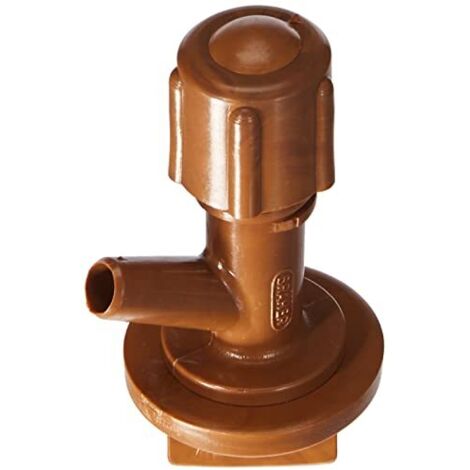 Mini rubinetto a botte in plastica con dado da 3/4".