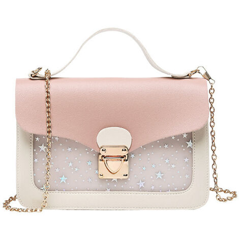 Mini sac à main en chaîne pour fille, sac à bandoulière étoile pour téléphone,