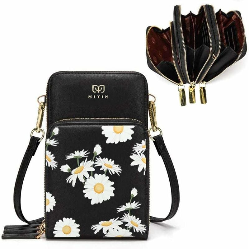 Mini sacoche pour téléphone pour femme (noir)-Fei Yu