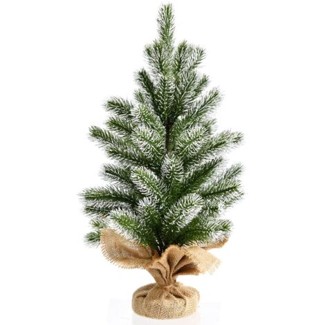 Mini sapin de Noël, sapin de Noël à l'aspect authentique, petit sapin de Noël artificiel, arbre de Noël de table, sapin de Noël de table