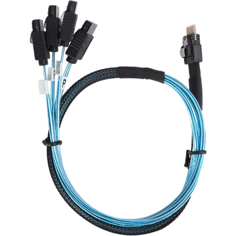 Mini SAS 38p SFF-8654 auf 4 x SATA 12 Gbit/s Server-Übertragungskabel