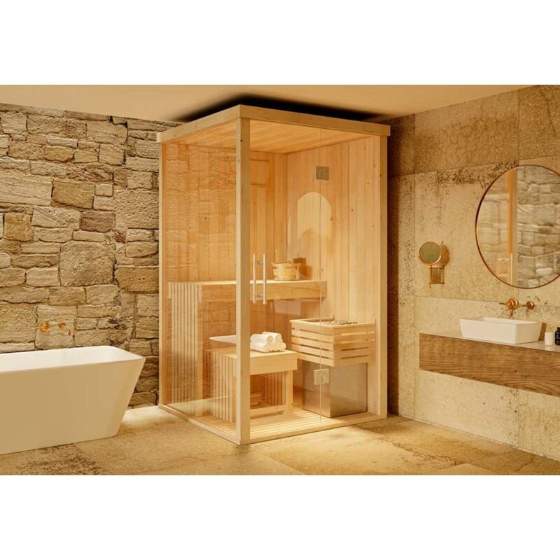 Mini-sauna intérieur Finntherm Naturel 119 x cm