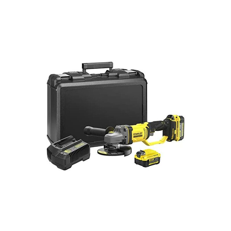 Image of Fatmax SFMCG400M2K qw, Mini-Schleifer V20 li-ion 18V 125mm mit 2 x 4AH Akkus, Ladegerät und Koffer - Stanley