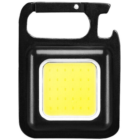 Mini-Schlüsselanhängerlampe, multifunktionale COB-Campinglaterne, magnetischer Saugnapfhaken, Flaschenöffner, Schnellladefunktion