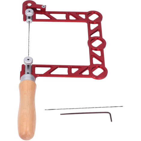 Mini scie à main pour le travail du bois, manche en bois en forme de U pour bijoutier, traitement des métaux, 4 pouces
