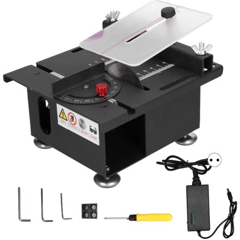 Mini scie à Table 100W, Rail coulissant, Machine de découpe réglable pour le travail du bois