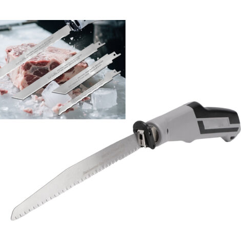 Mini scie alternative à main avec système de verrouillage rapide, denture de précision et poignée antidérapante, 3 lames, idéale pour les projets de menuiserie.