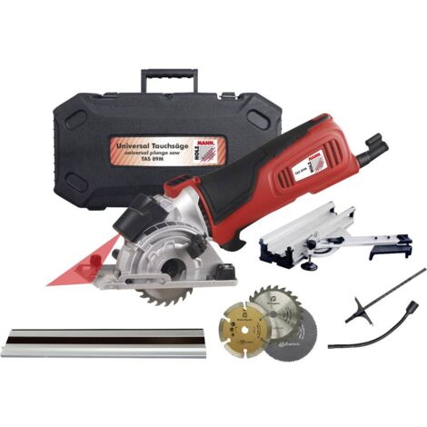 Mini-scie circulaire à main 89 mm + accessoires, + mallette Holzmann Maschinen TAS89M_230V 600 W 1 pc(s)