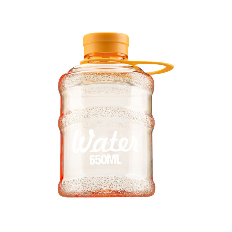 Ensoleille - Mini seau créatif Simple, tasse d'eau pour étudiant, seau en plastique(orange)