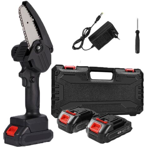 Mini Sega Elettrica a Batteria 48V Ricaricabile 4 Pollici Elettrosega Potatura