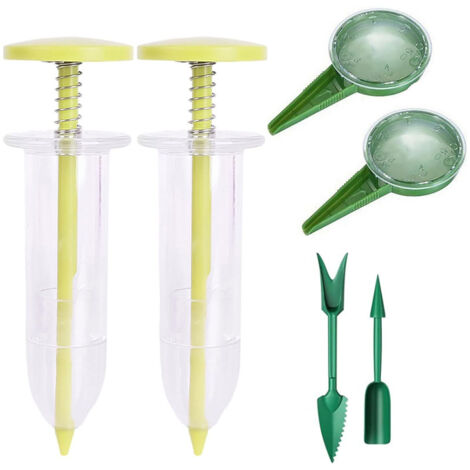 Mini semoir distributeur de graines, petit épandeur de graines avec outils de repiquage, semoir manuel portatif