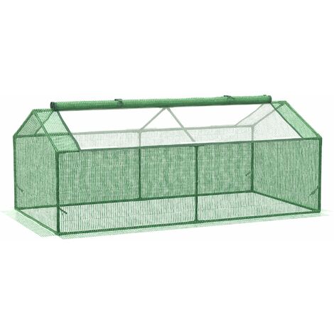 Mini Serra da Giardino 180x90x70 cm in Polietilene Verde