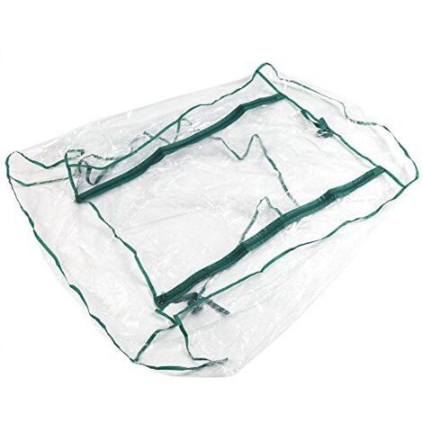 Mini Serre de Croissance Jardin Portable 2 étages Couvercle PVC Abri Protection Chaud à Plantes Fleur graines en Plein air 69 49 92cm (Hors Support En Fer)