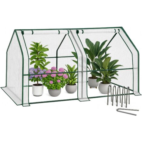 Mini Serre Relaxdays Avec Sac Plantation - 70x68x50cm, PVC, Vert