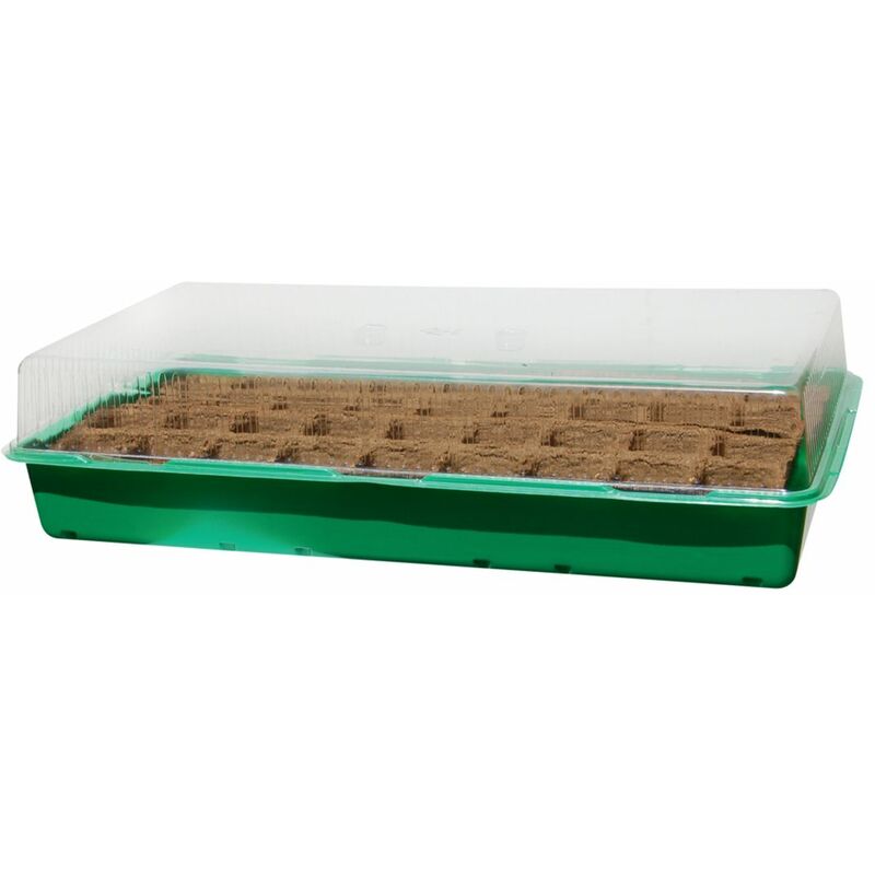 Nortene - Mini serre Growing Kit avec plaque biodégradable - 6 x 6 cm