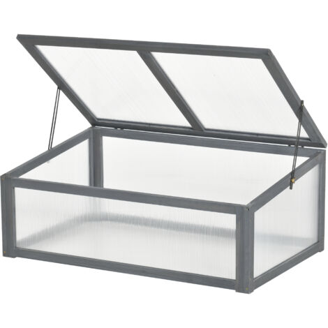 Mini serre, petite serre pour jardin, avec panneaux PC, bonne transmission de la lumière, 100L x 65W x 40H cm HaChi