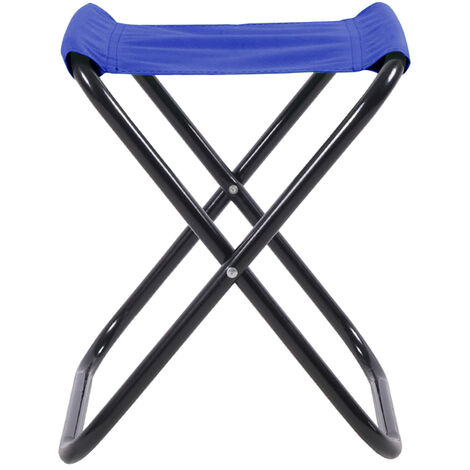 Mini Sgabello Pieghevole Sedia Portatile Per Esterni Leggero Campeggio Viaggi Escursioni Seggiola Giardino Piccola SalvaSpazio Sgabelli Da Zaino Pesca Blu