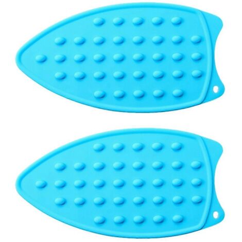 Mini Silicone Heat Resistant Iron Pad, Portable Ironing Stand Blue--