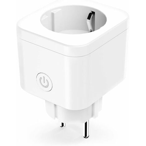 Mini Smart Plug (Typ F), Smart Plug kompatibel mit Alexa und Google Home, Programmierbarer Stecker, 1er Pack WiFi Stecker mit Fernbedienung, Sprachsteuerung und Zeitfunktion