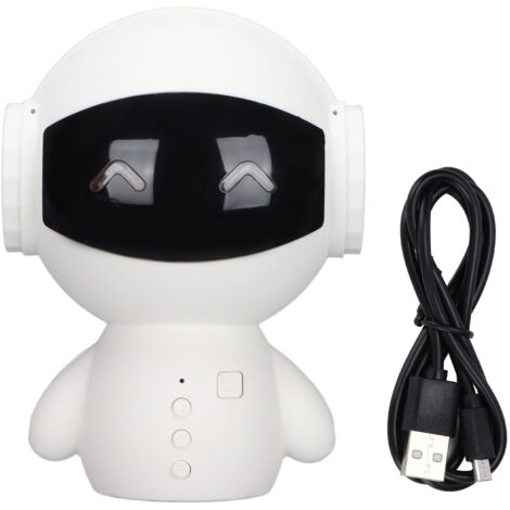 Mini Smart Robot Bluetooth-Lautsprecher M10, tragbar mit MP3-Wiedergabe, AUX-Eingang und Speicherkartenunterstützung, Weiß