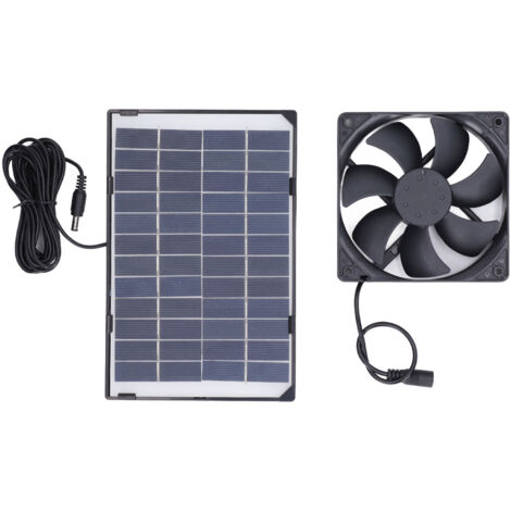 Mini-Solarventilator für Haustierhäuser – 6 W, 12 V, Polysilizium-Panel – Ideal für Camping