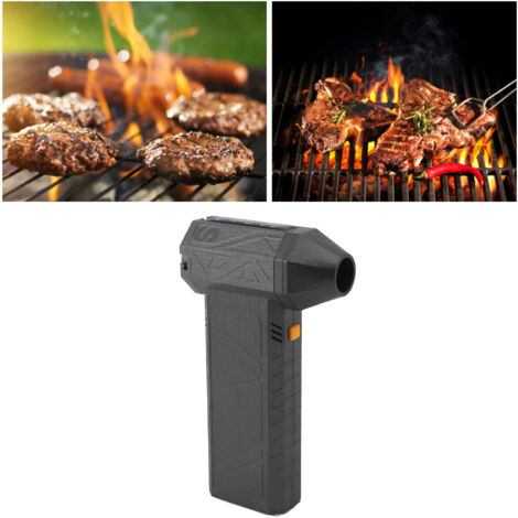Mini soplador de chorro, soplador/ventilador portátil multifuncional con juego de aspiradora y martillo de seguridad.