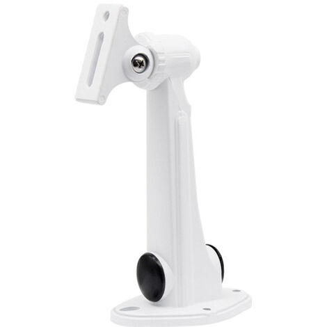 Mini soporte para proyector de pared, carga 3 kg, longitud 16-20 cm, material de aluminio, para CCTV/cámara/proyector/cámara web, rotación de 360° (blanco)