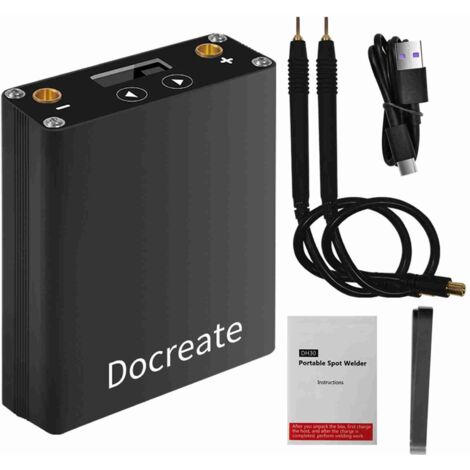 Mini-soudeuse par points avec 30 niveaux de réglage de puissance, batterie de 5500 mAh, portable et maniable, dotée d'un écran OLED